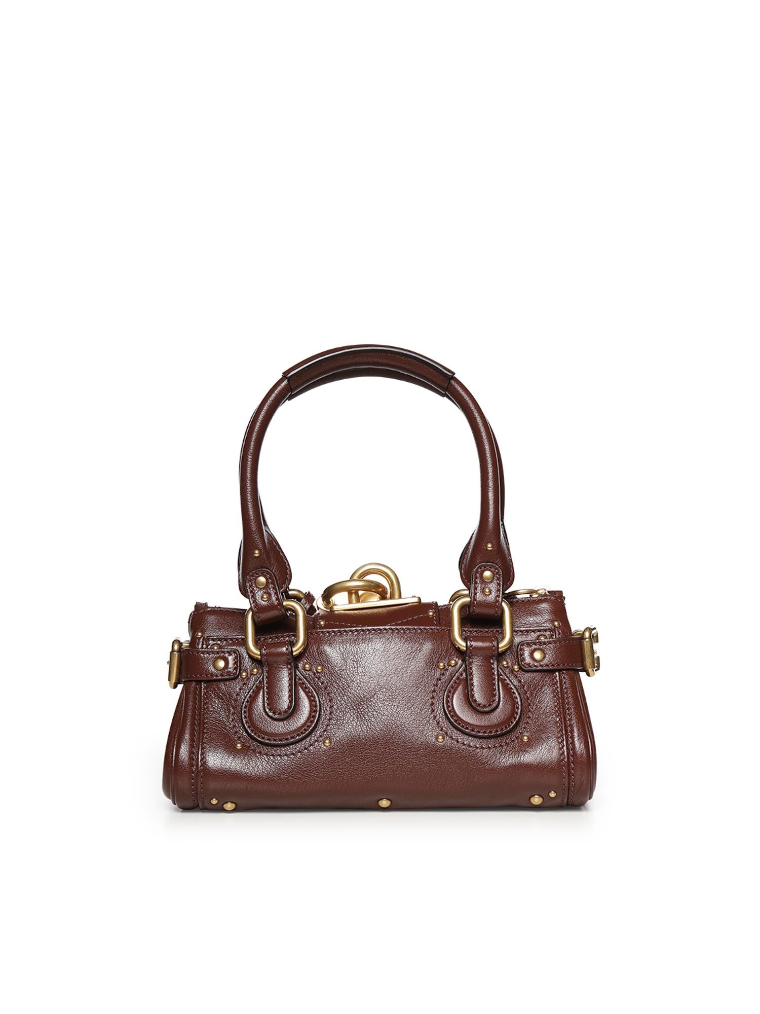 Borsa Paddington piccola in pelle granata CH26SS805P75 27M CHLOÉ 