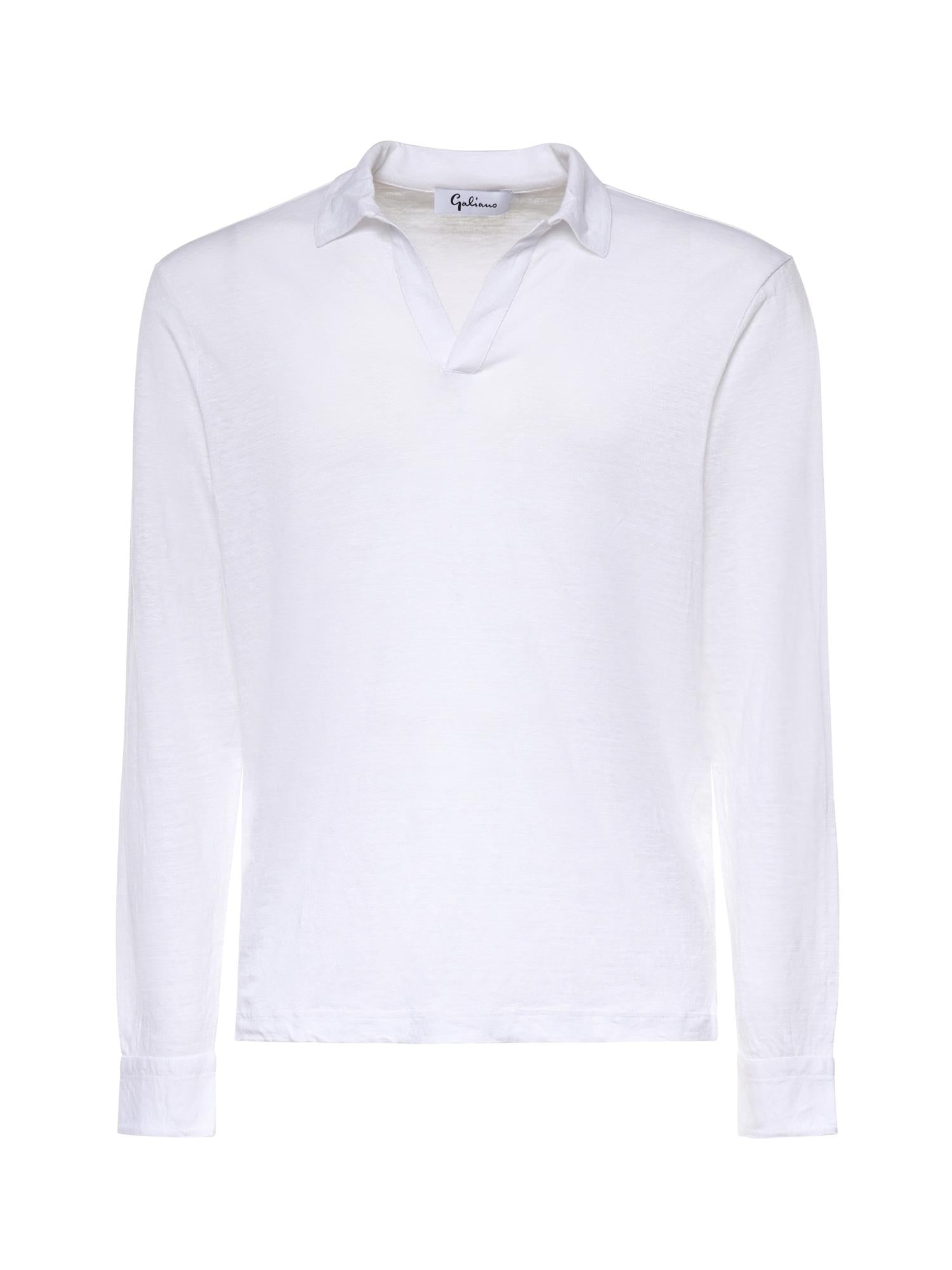 Polo in lino 60191 96803250 GALIANO 