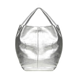 Borsa a spalla in pelle effetto metallizzato BIBP9ZI01M 040 BIASIA 