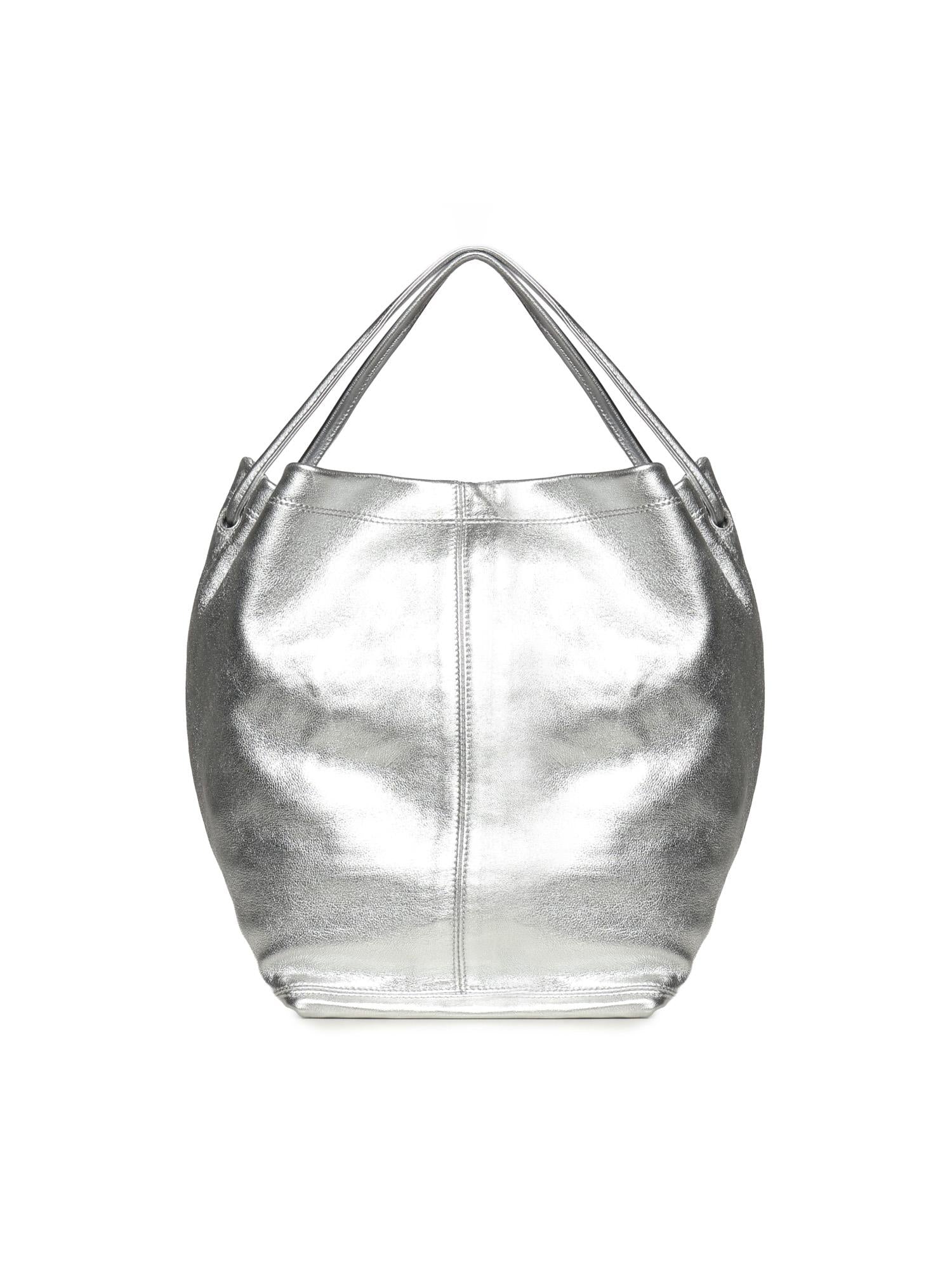Borsa a spalla in pelle effetto metallizzato BIBP9ZI01M 040 BIASIA 