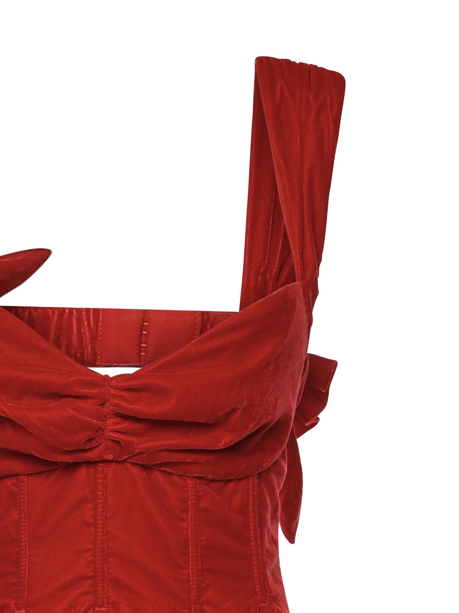 Mini abito August CD3955 RED FOR LOVE & LEMONS 