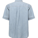 Camicia in chambray con logo FS1321 AUWXF0LQ0 FENDI 