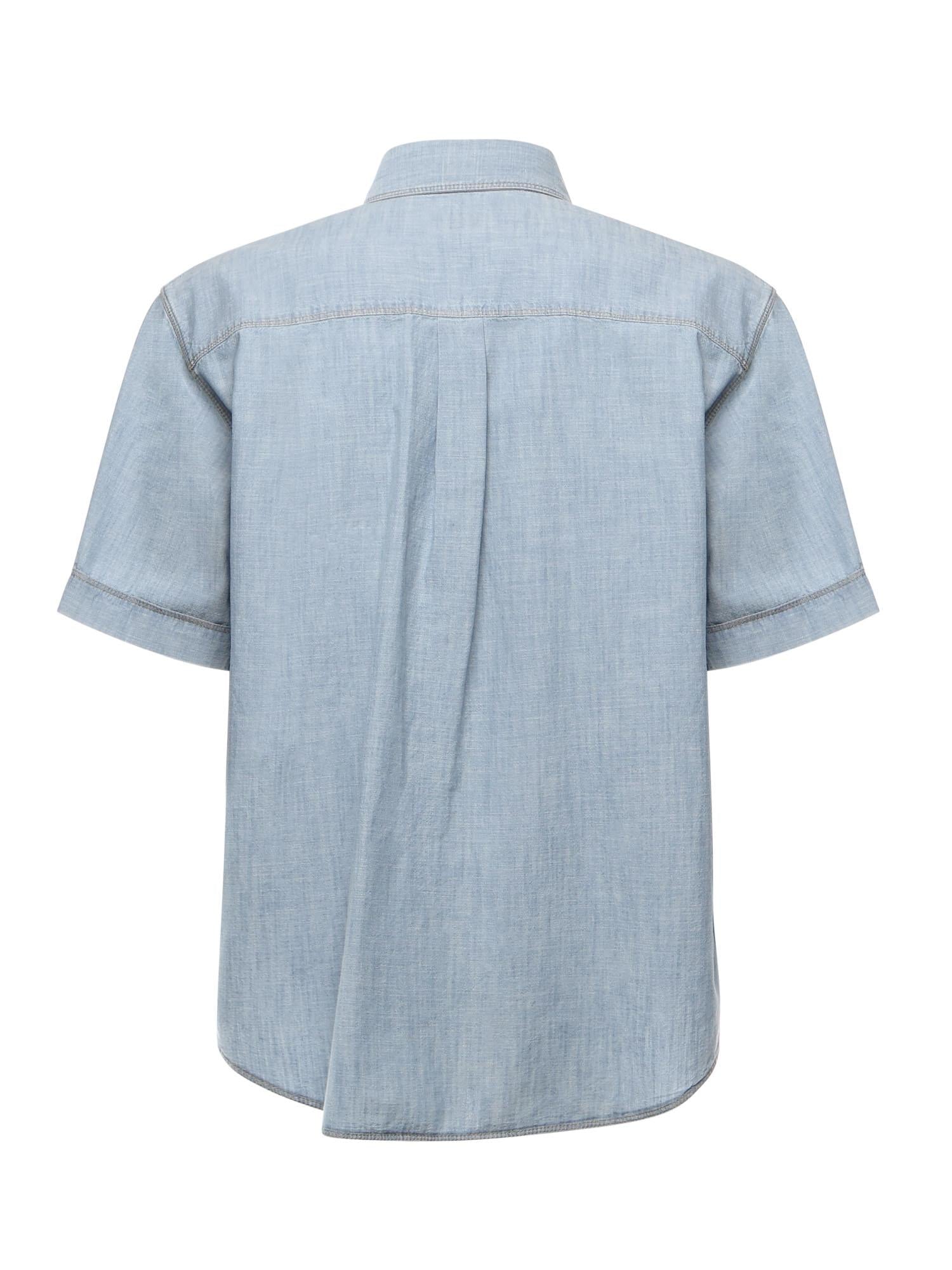 Camicia in chambray con logo FS1321 AUWXF0LQ0 FENDI 
