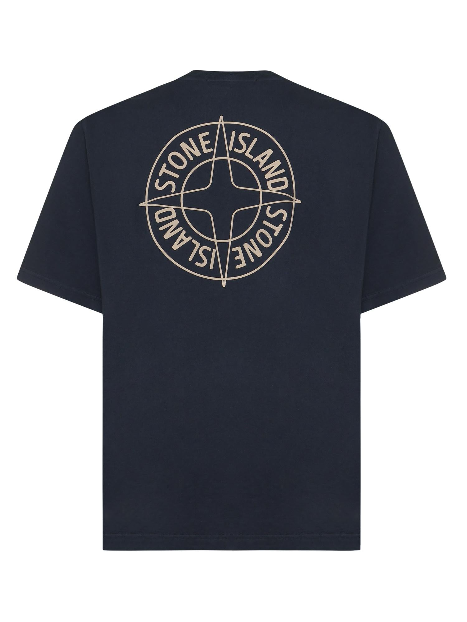 T-shirt con stampa 'Stone' L1S152100001 S0284V0020 STONE ISLAND 