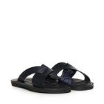Sandali crossed in pelle e nastro con logo X4P124 XN787MB007 EMPORIO ARMANI 