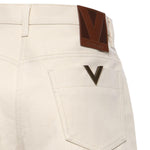 Shorts in denim di cotone 8B3DD22W 9Y5A03 VALENTINO GARAVANI 