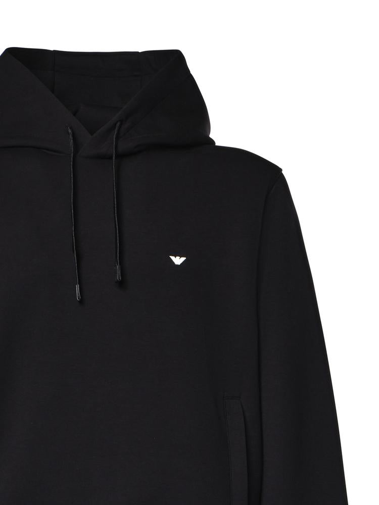Felpa con cappuccio in misto cotone AF10013 EM004531UC001 EMPORIO ARMANI 