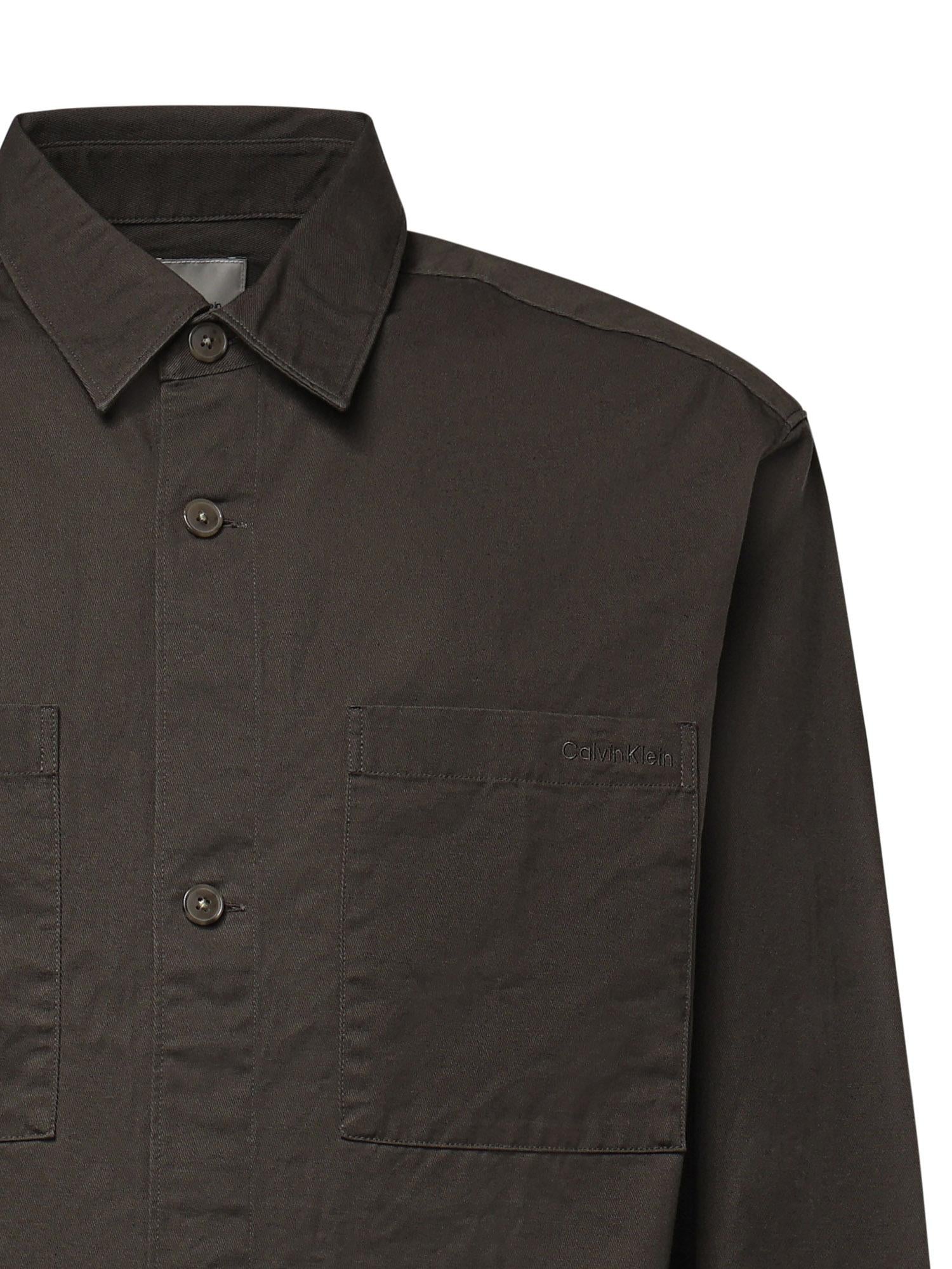 Camicia in misto cotone con logo LV04LG104G PAR CALVIN KLEIN 