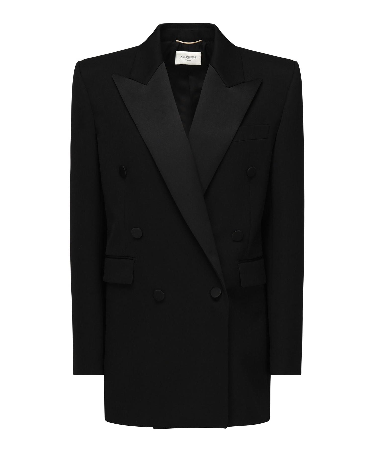 Giacca smoking in grain de poudre 828008 Y7E631000 SAINT LAURENT 