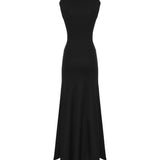 Abito midi Droplet Crystal Separation in jersey 26013750 BLACK CHRISTOPHER ESBER 