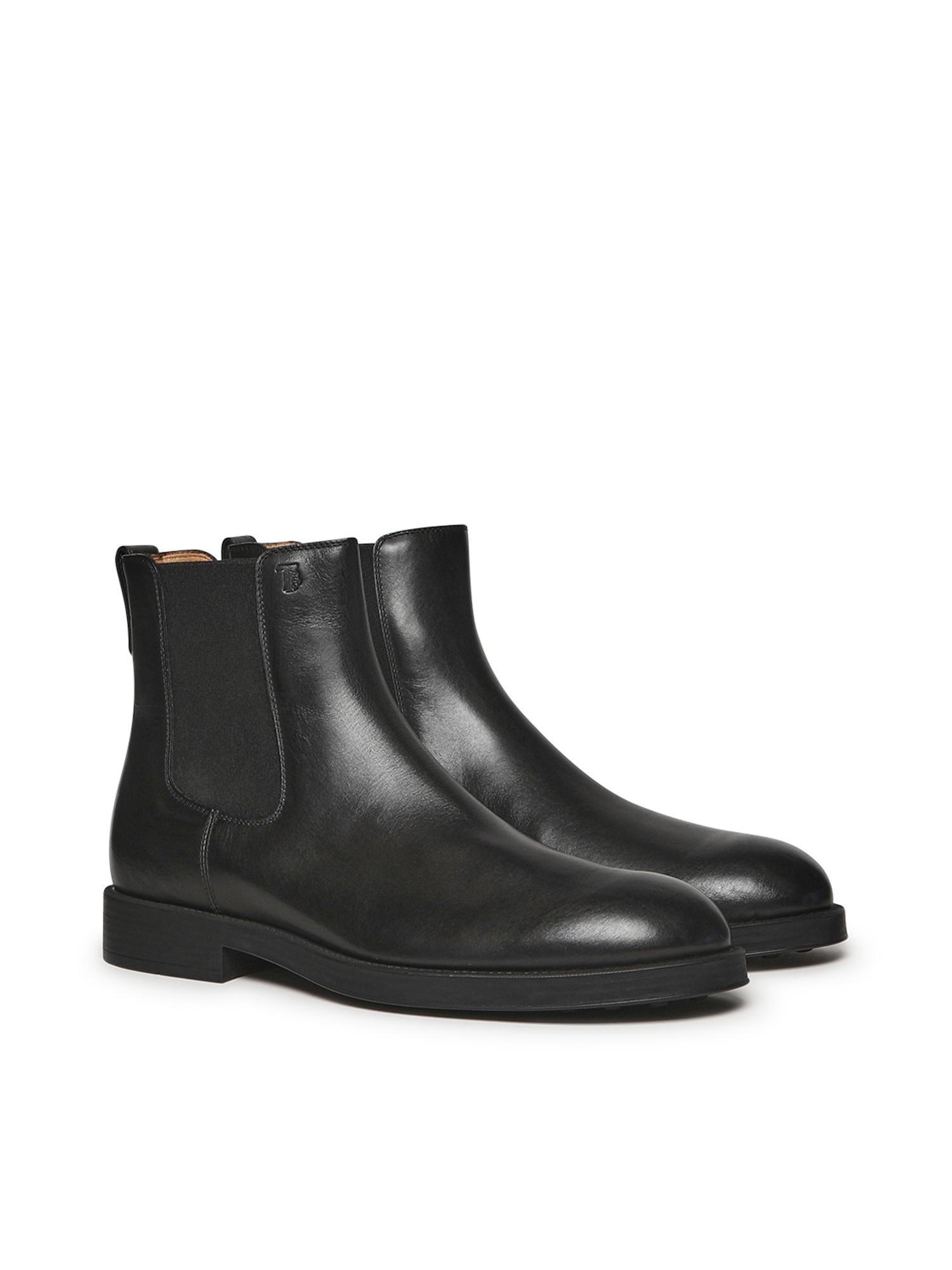 Stivaletto Chelsea in pelle XXM75L00P20D90 B999 TOD'S 