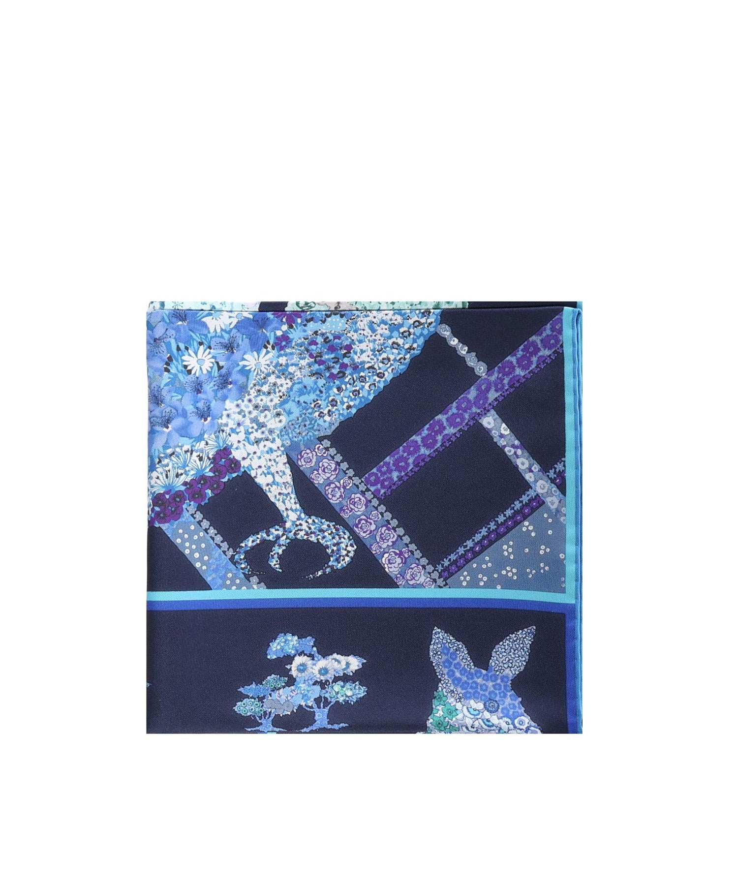 Foulard in seta con stampa 310217 785448002 FERRAGAMO 