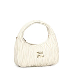 Borsa hobo Wander in nappa matelassé 5BC125 AN88F0009 MIU MIU 