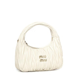 Borsa hobo Wander in nappa matelassé 5BC125 AN88F0009 MIU MIU 