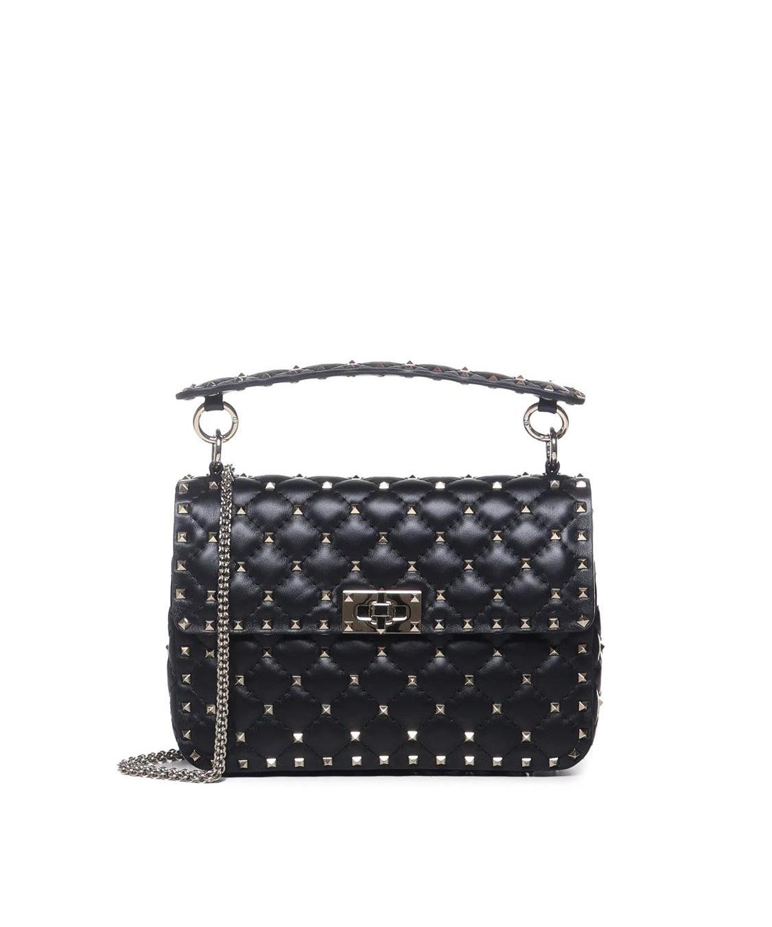 Borsa media Rockstud Spike in nappa<BR/> 5W0B0122 NAP0NO VALENTINO GARAVANI 