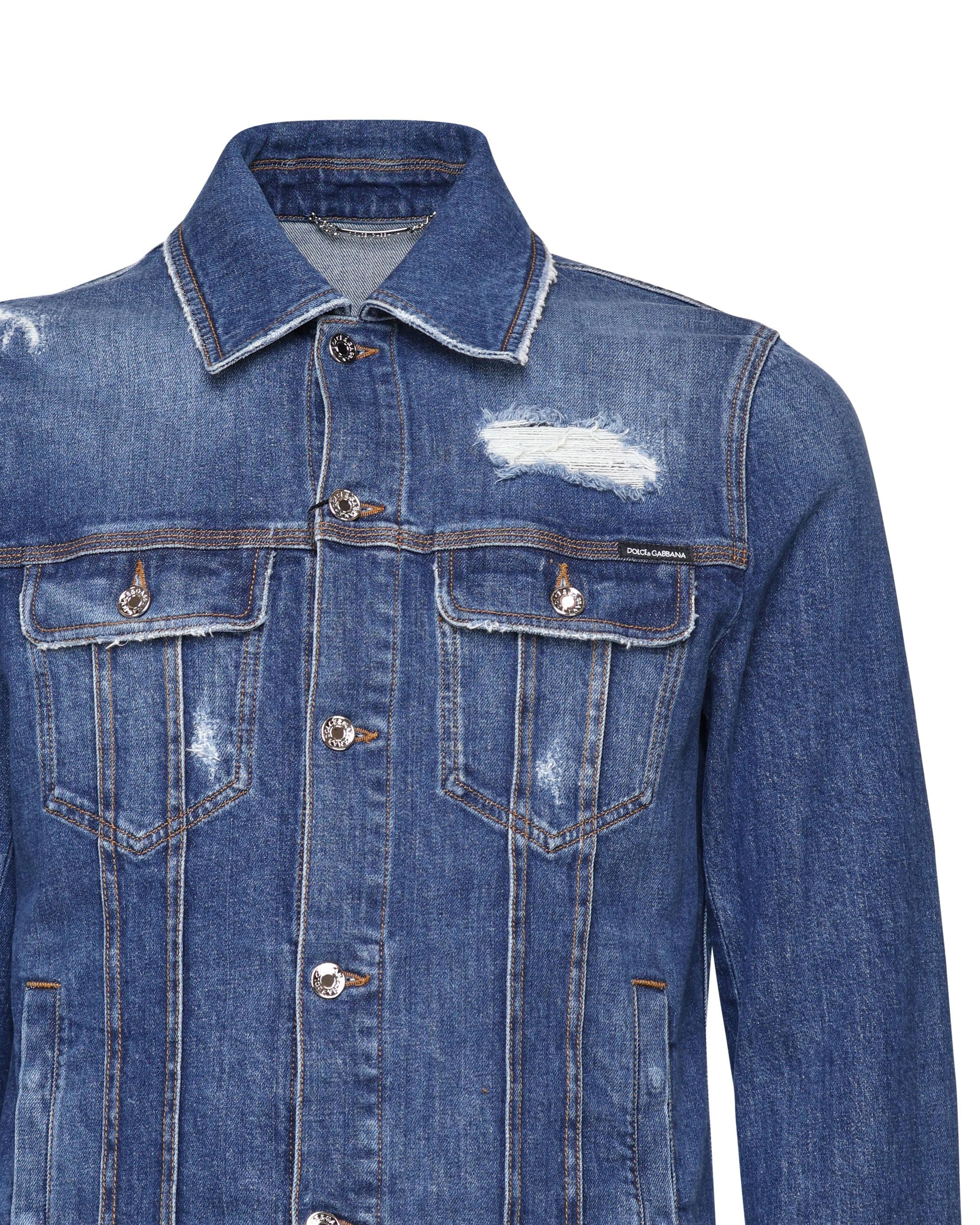 Giacca in denim di cotone G9VZ8D G8LN5S9001 DOLCE & GABBANA 
