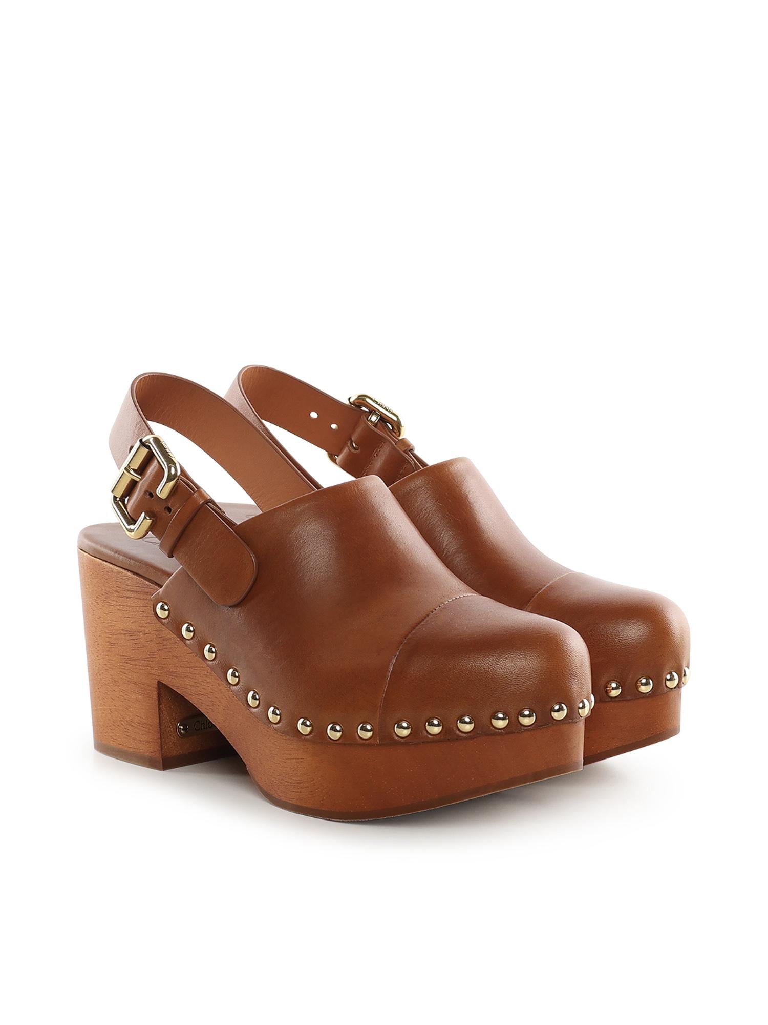 Zoccoli con zeppa Jeannette CHC25U10VLT 27T CHLOÉ 
