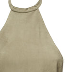 Top in suede con schiena scoperta 104724 A2EYXA3 PINKO 