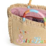 Borsa Colette in tessuto effetto paglia con logo COL0017 02737L MC2 SAINT BARTH 