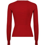 Top in maglia coste con cut-out 424MT0364FI0001 4031 COURREGES 
