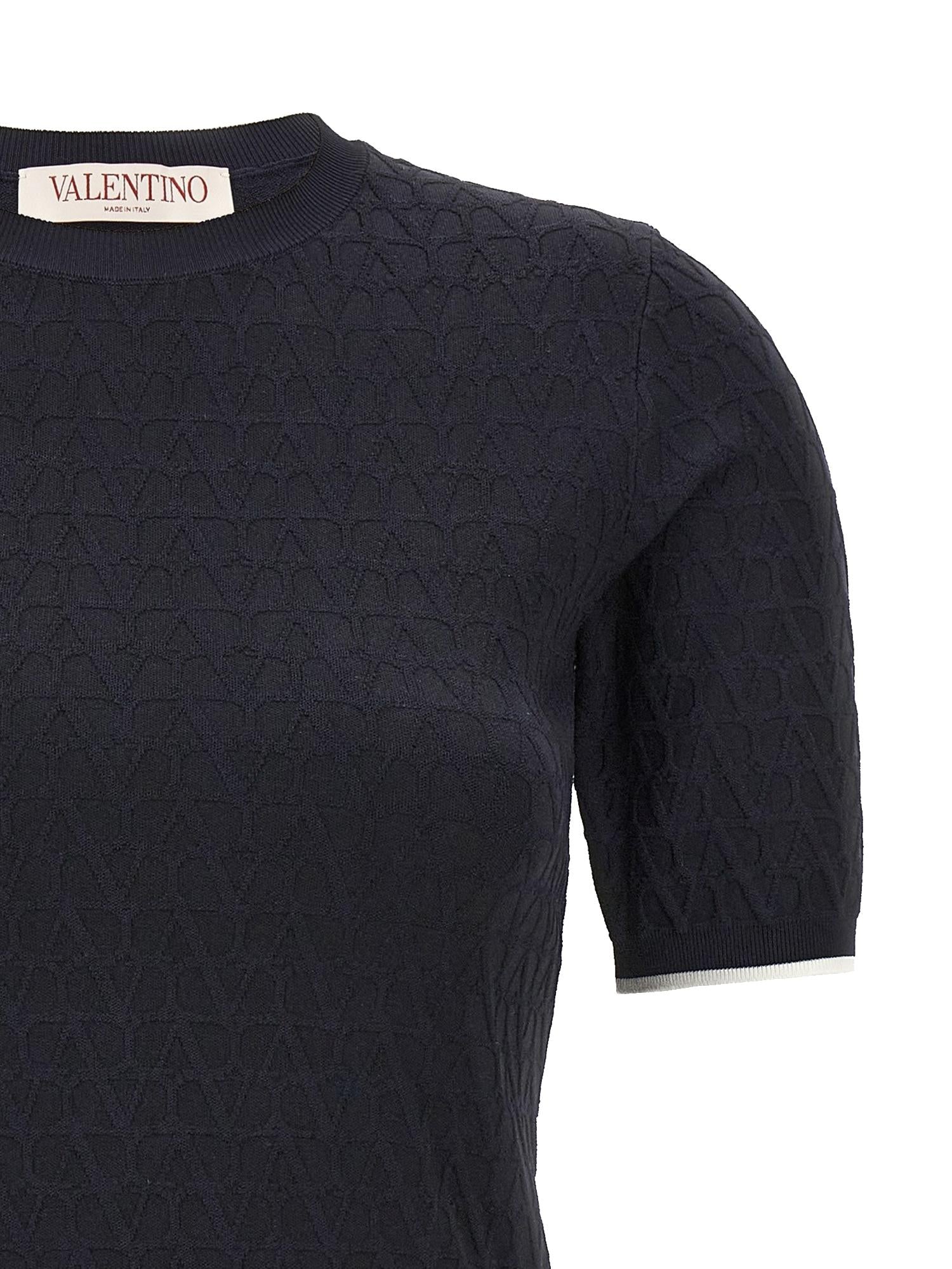 T-shirt elastica aderente 5B3KC58P 8QN671 VALENTINO GARAVANI 