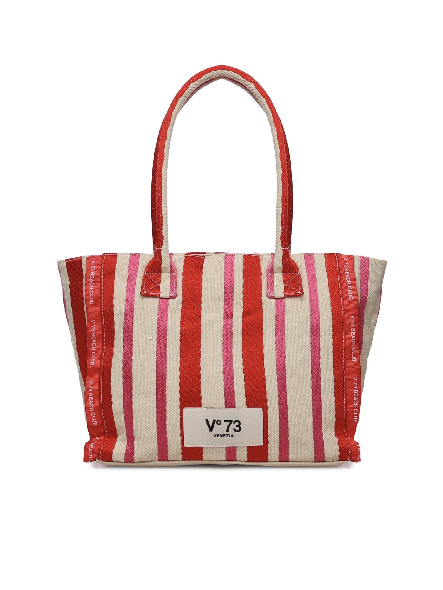 Borsa shopping con logo 73BS9MV02R ILENEROSSO/MULTICOLOR V° 73 
