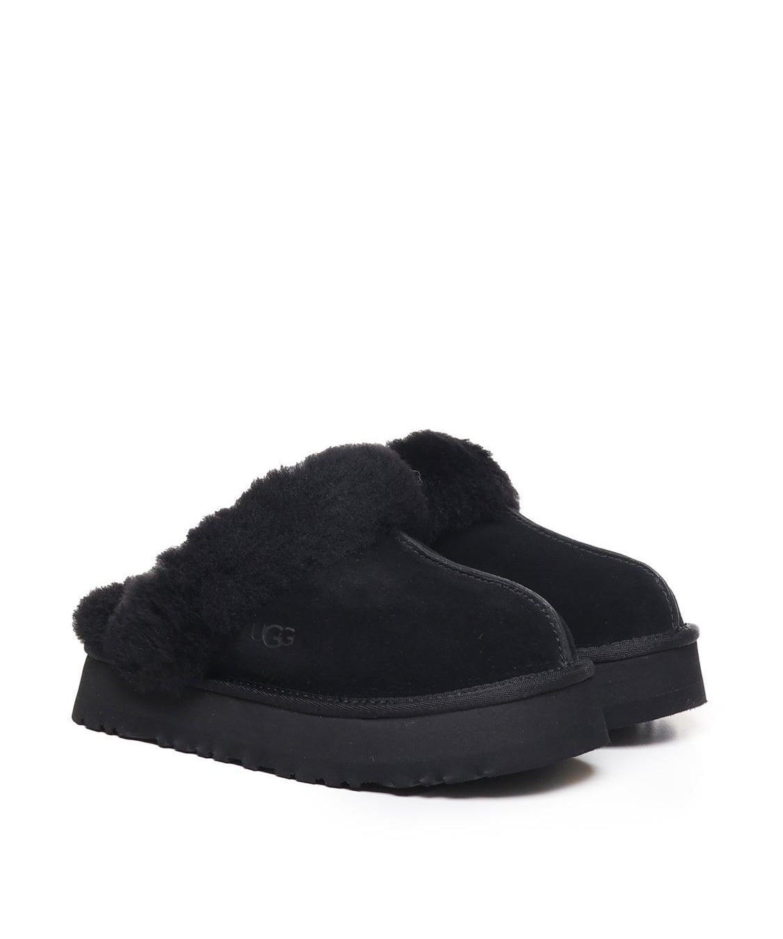 Sabot Disquette in suede e shearling 1122550 W DISQUETTEBLK UGG 