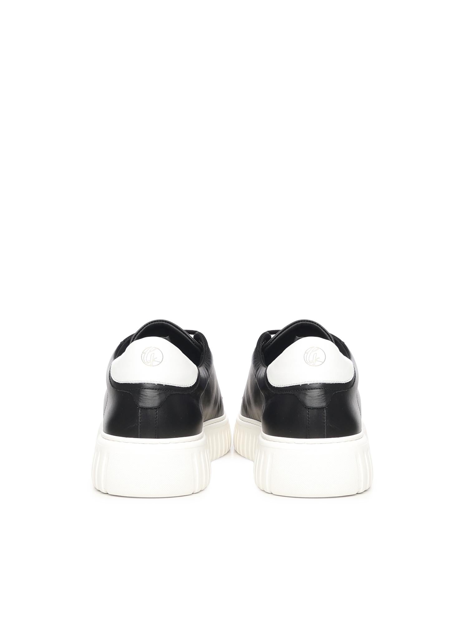 sneakers Mars in pelle MARS NAPPABLACK/WHITE GIULIANO GALIANO 