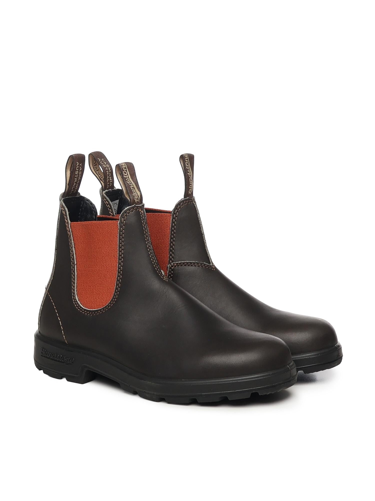 Chelsea boots in pelle 1918 BROWN & TERRACOTTA BLUNDSTONE 