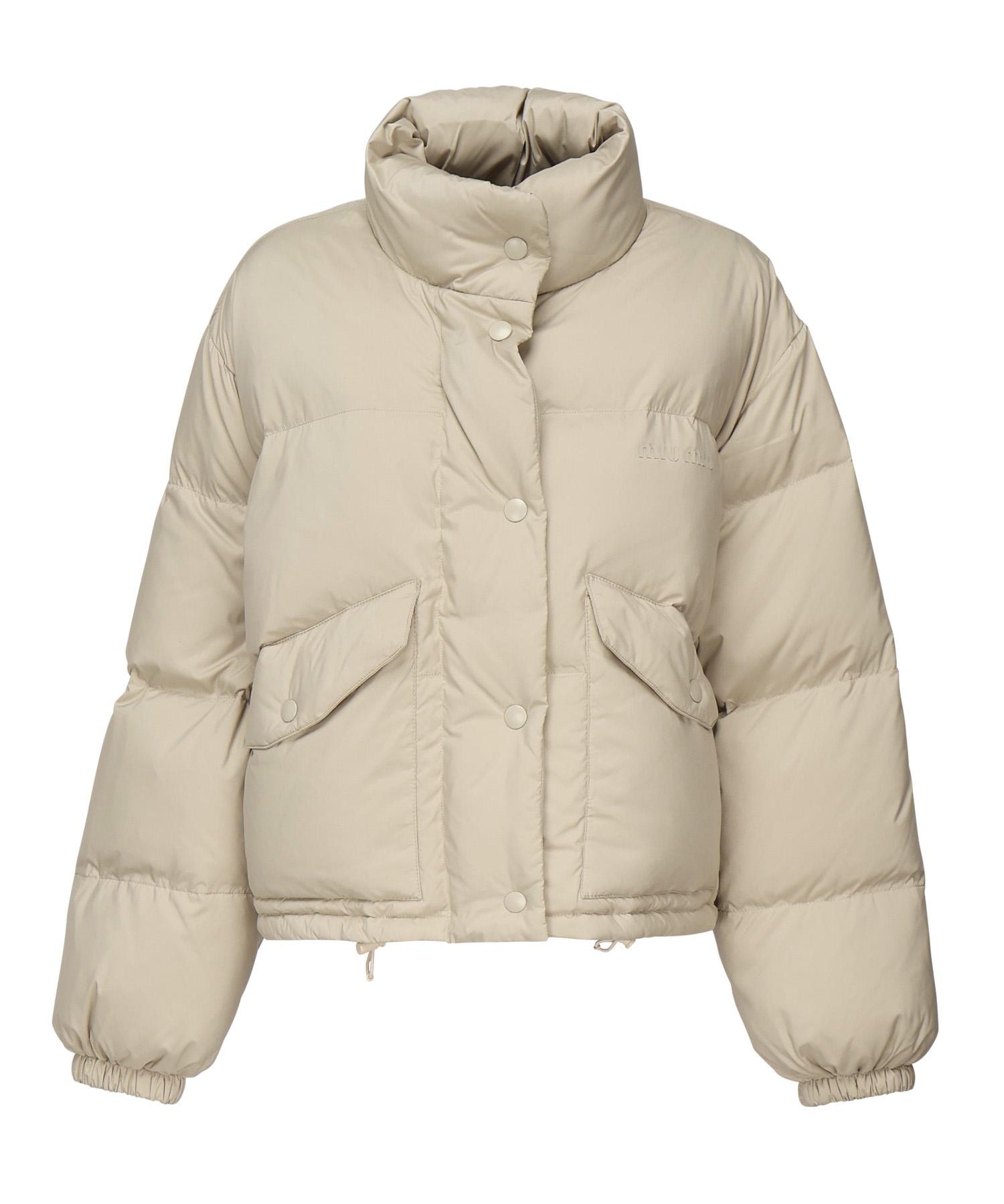 Piumino in nylon con logo ML1111 158AF0036 MIU MIU 