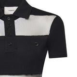 Abito lungo polo a righe COPJS114F5028 BLACK COPERNI 