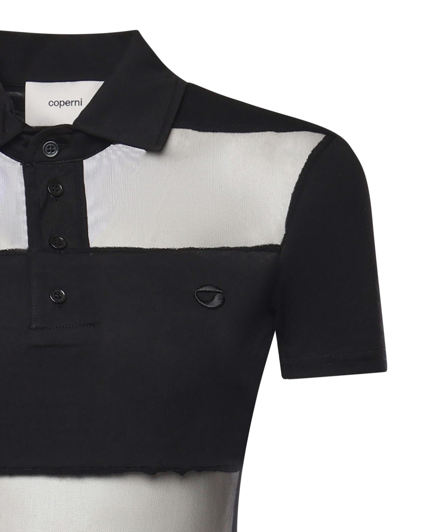 Abito lungo polo a righe COPJS114F5028 BLACK COPERNI 