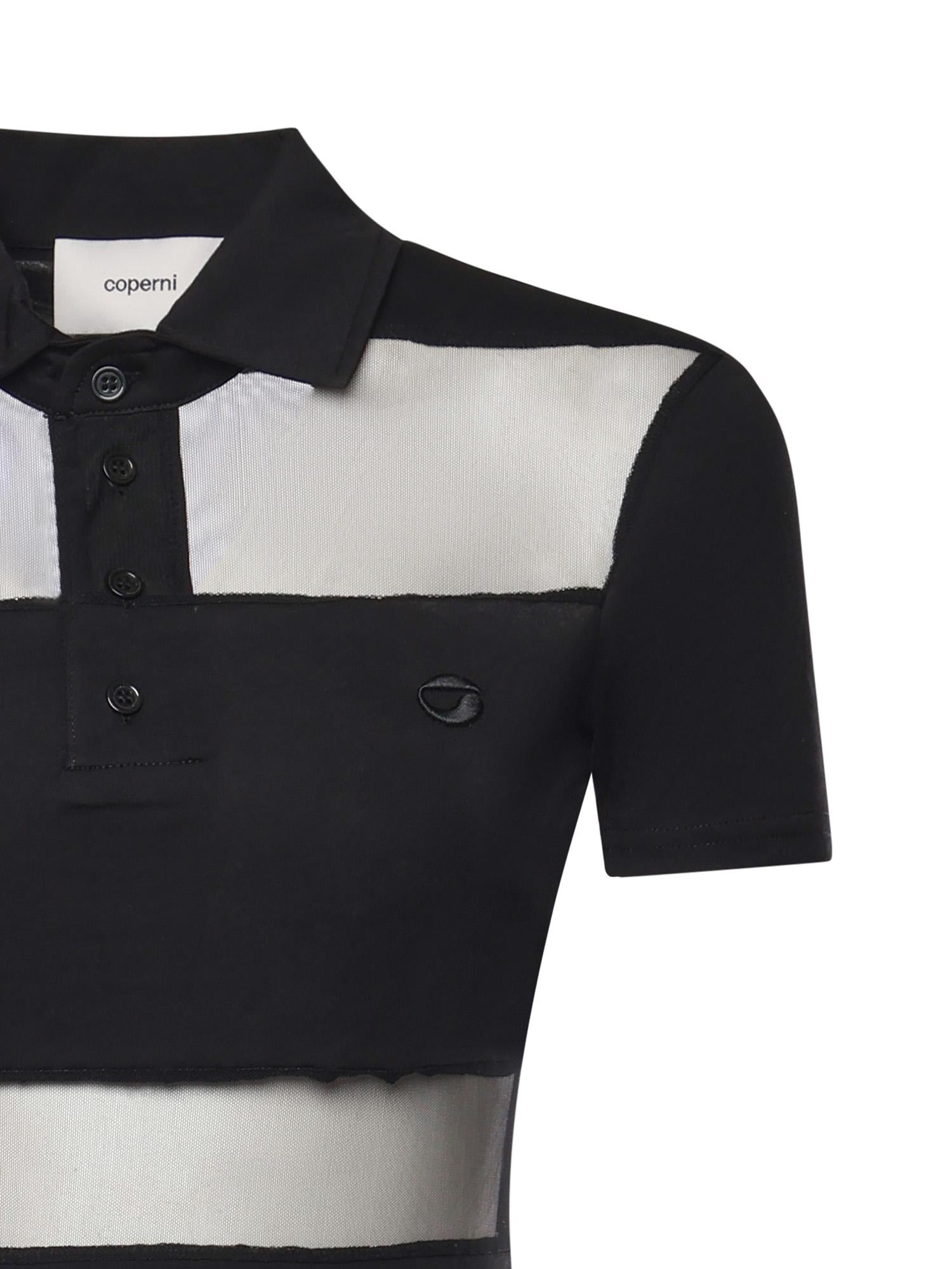 Abito lungo polo a righe COPJS114F5028 BLACK COPERNI 