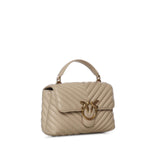 Borsa piccola a mano Lady Love Bag Puff Chevron 100044 A0GKC50Q PINKO 
