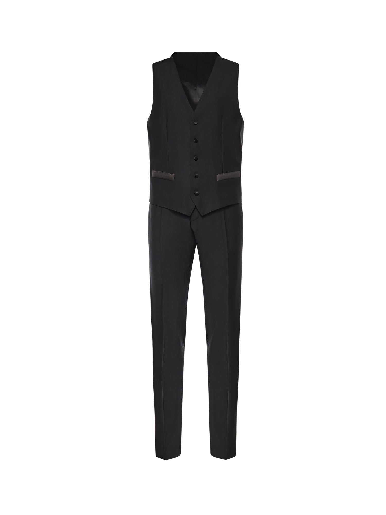 Abito da smoking a tre pezzi in lana vergine e seta GK2WMT GK310N0000 DOLCE & GABBANA 