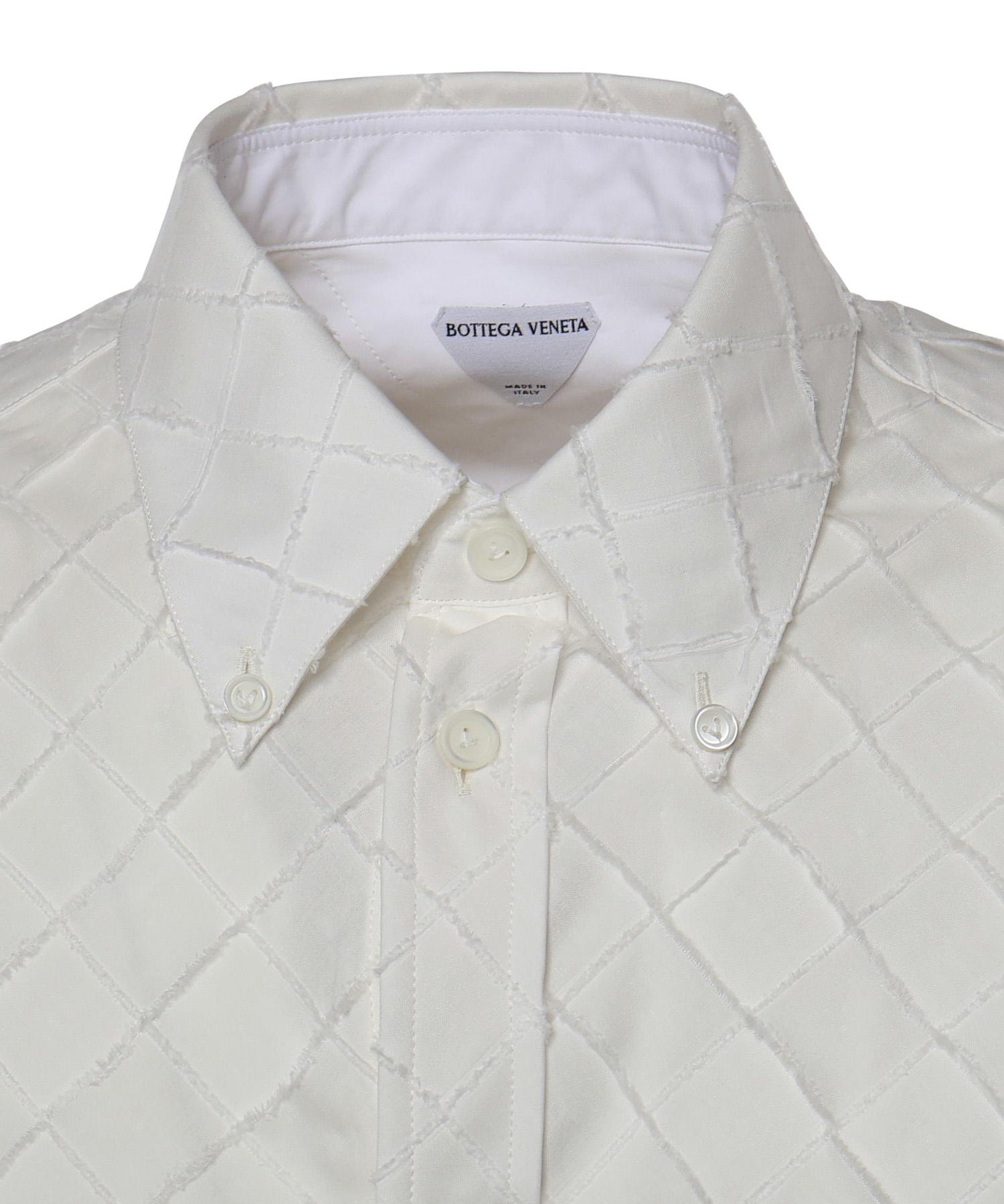 Camicia Intrecciato in popeline di cotone 852469 V6CX09107 BOTTEGA VENETA 