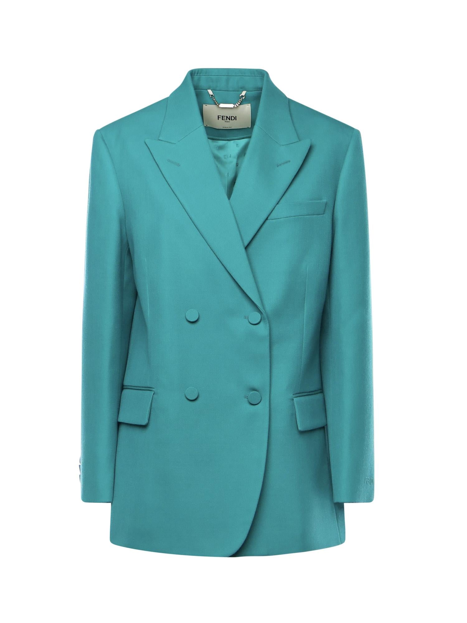 Blazer in lana Grain de Poudre FJ7685 AJYFF1UKL FENDI 