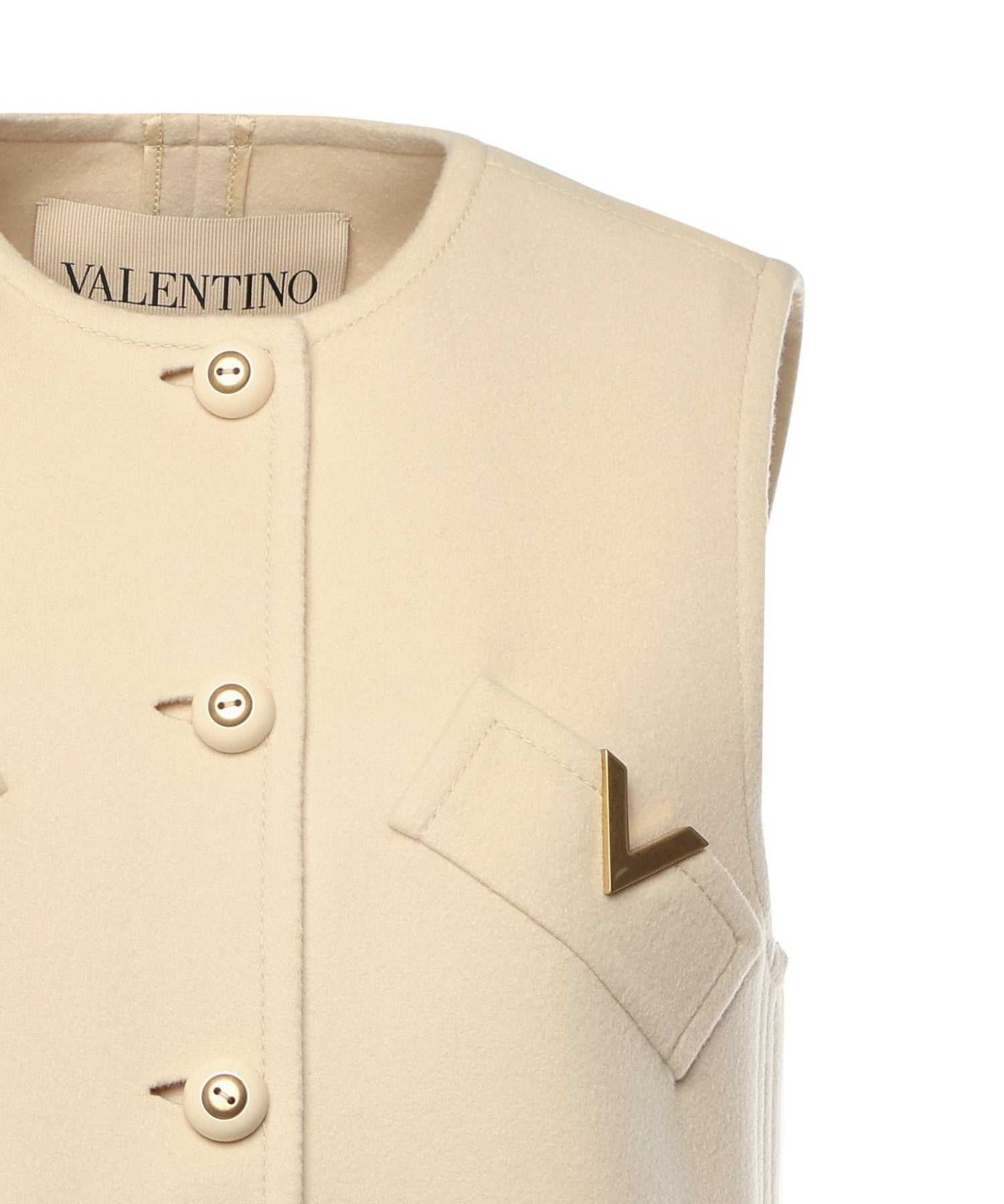 Gilet in compact drat 7B3CF7T0 6JAET5 VALENTINO GARAVANI 