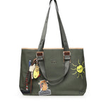 Borsa shopping Tita con logo 73BS9TZ01C TITAVERDE/NATURALE V° 73 