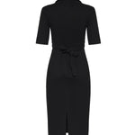 Abito midi con fiocco 106499 A34IZ99 PINKO 