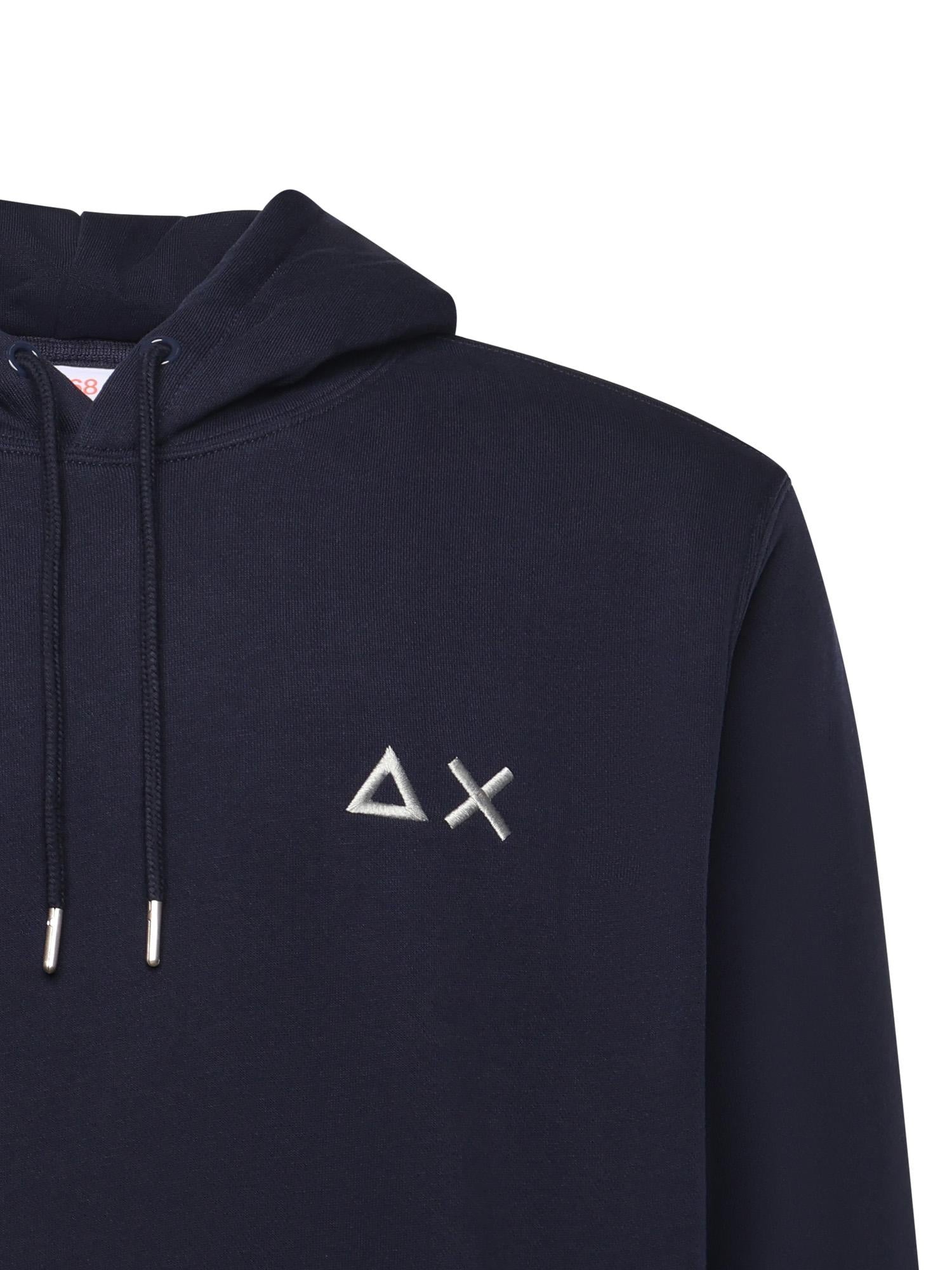 Felpa in cotone con logo F45104 07 SUN 68 