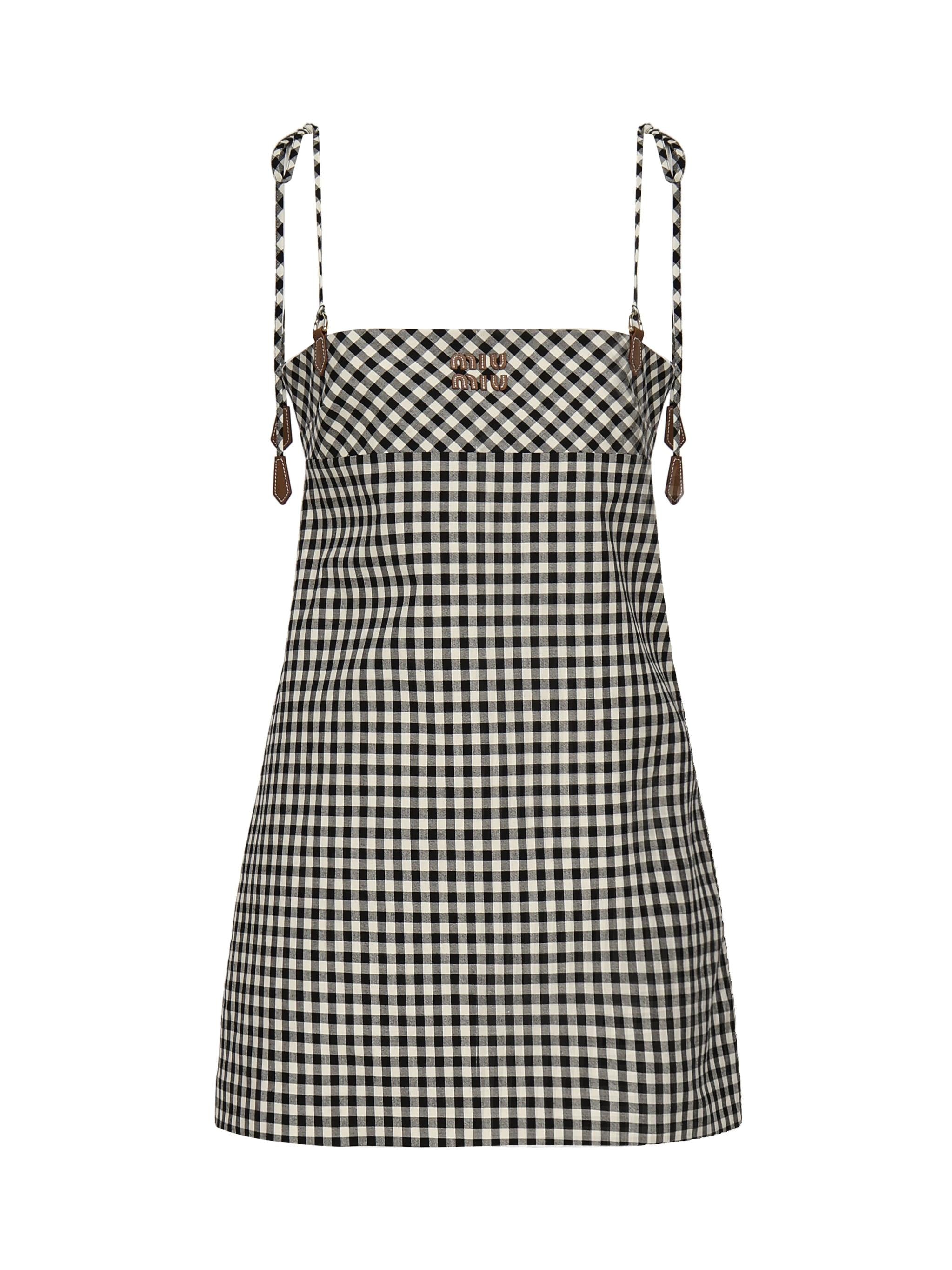 Mini abito a quadri MF5860 12OFF0964 MIU MIU 
