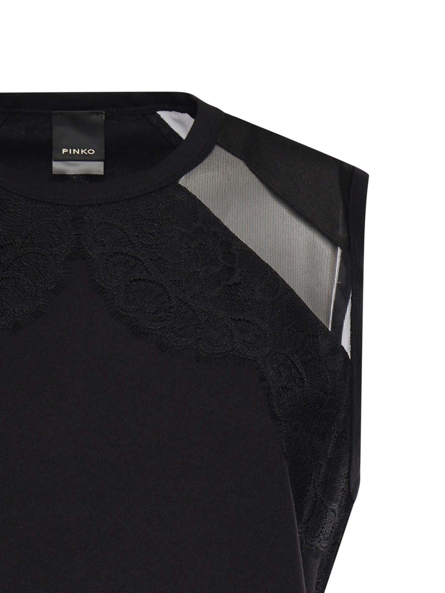 Top con dettagli in pizzo 106291 A335Z99 PINKO 