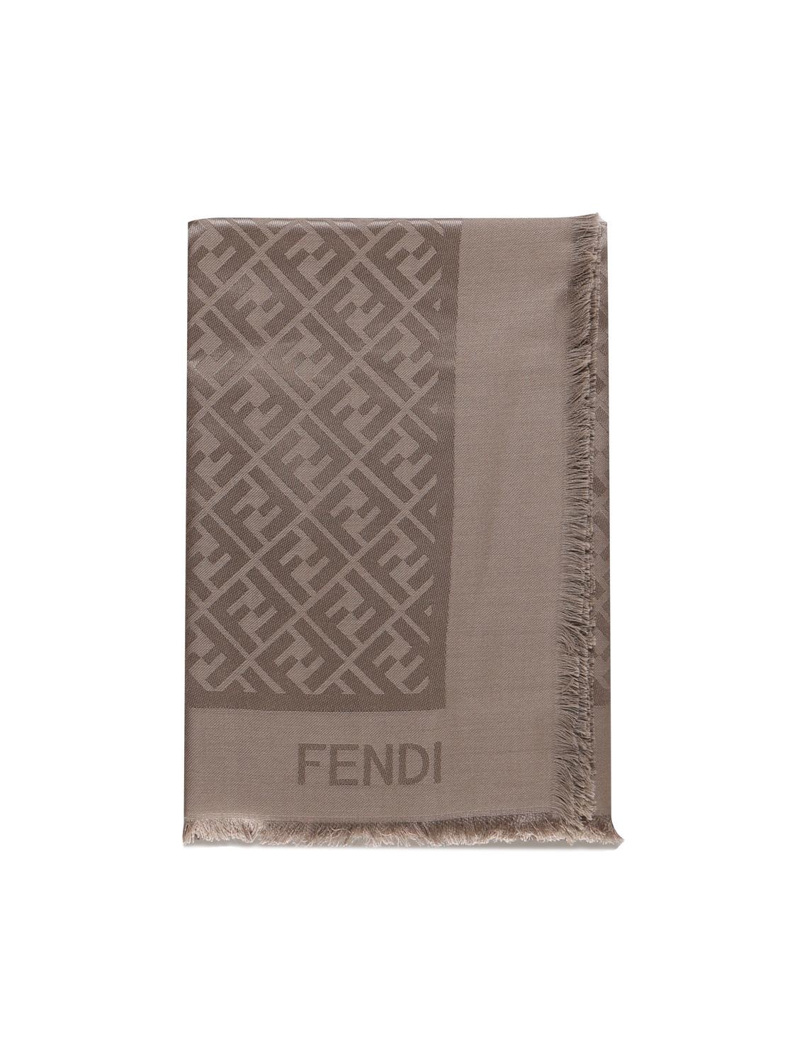 Scialle in seta e lana FF Jacquard FXT069 AJW7F1N3T FENDI 