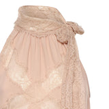 Top con scollo all'americana e pizzo 106263 A32YQ35 PINKO 