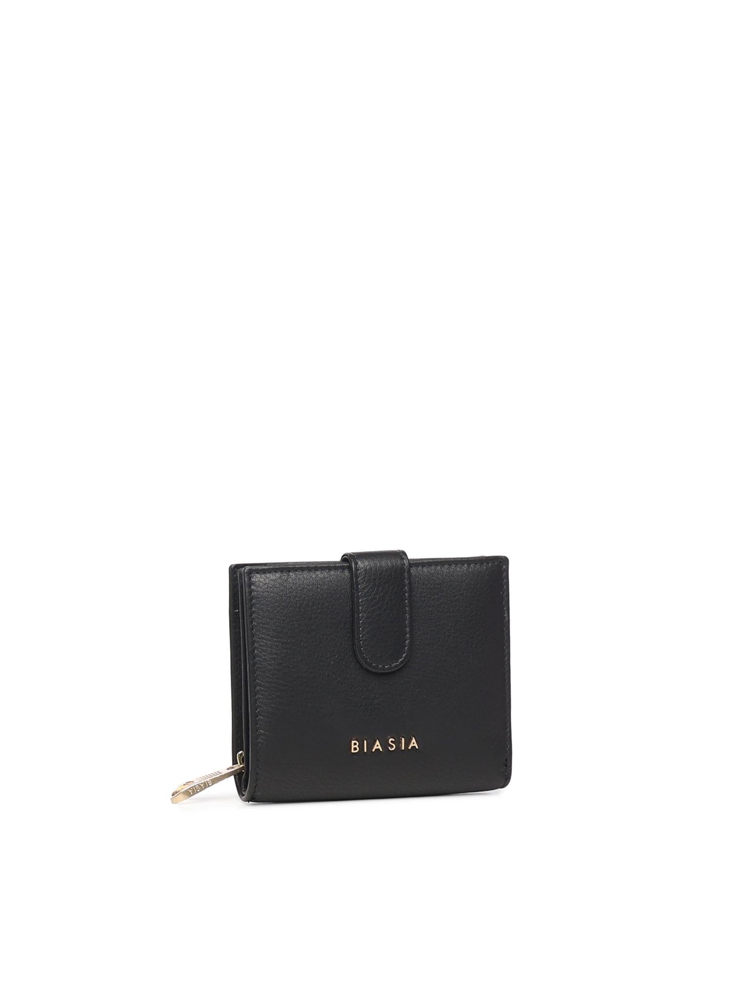 Portafoglio con logo in pelle BIPP9FF215 NERO BIASIA 