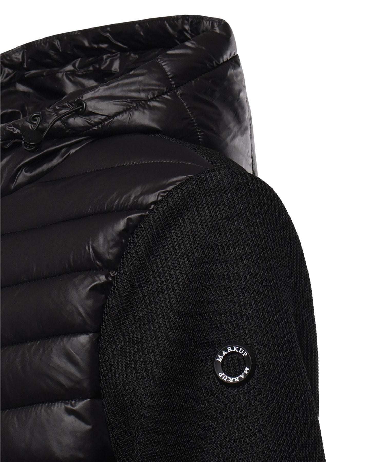 Giubbino con cappuccio e logo MK9940039 NERO MARKUP 