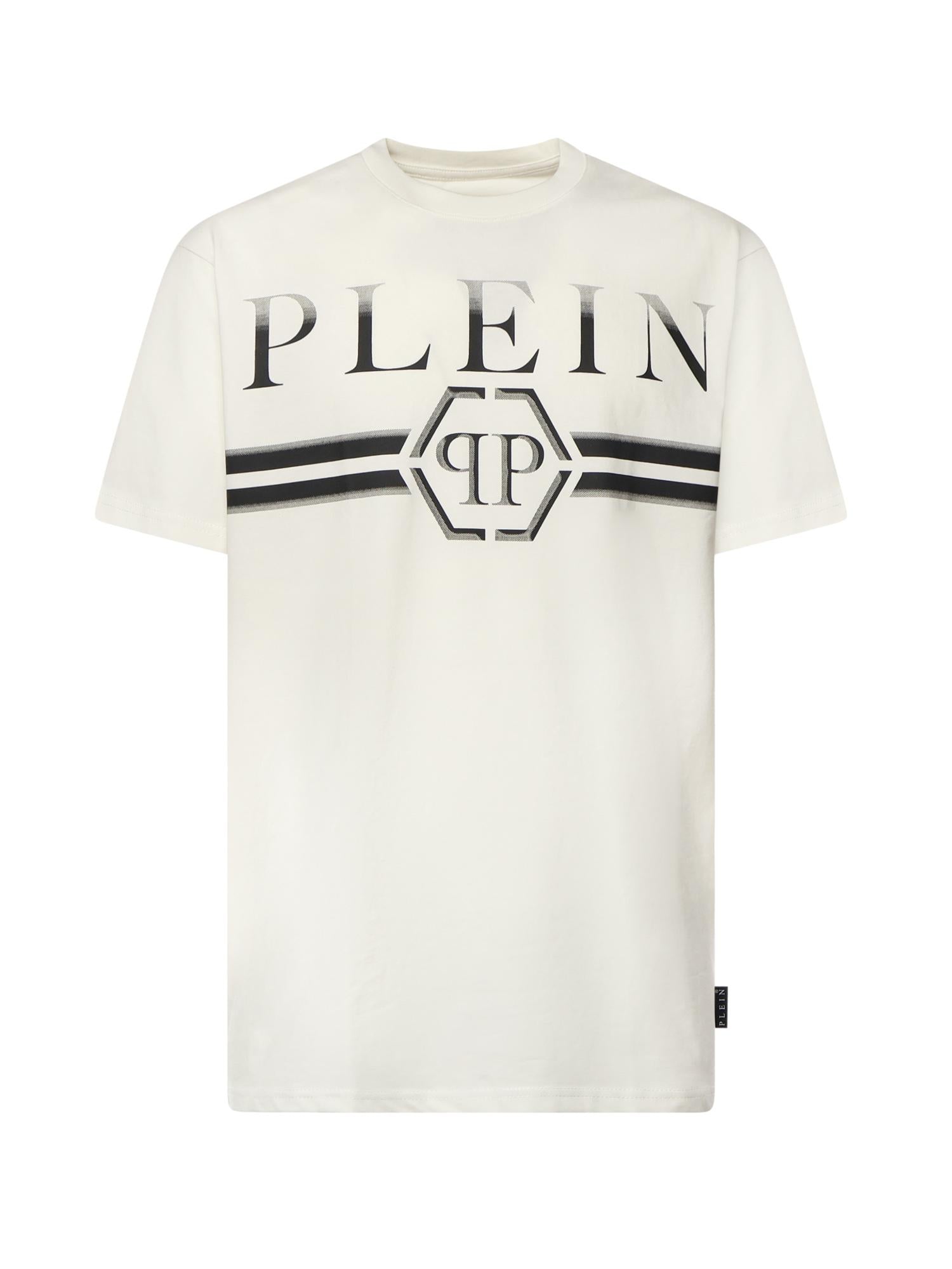 T-shirt con stampa logo FAECMTK8458 PJY002N01OF PHILIPP PLEIN 