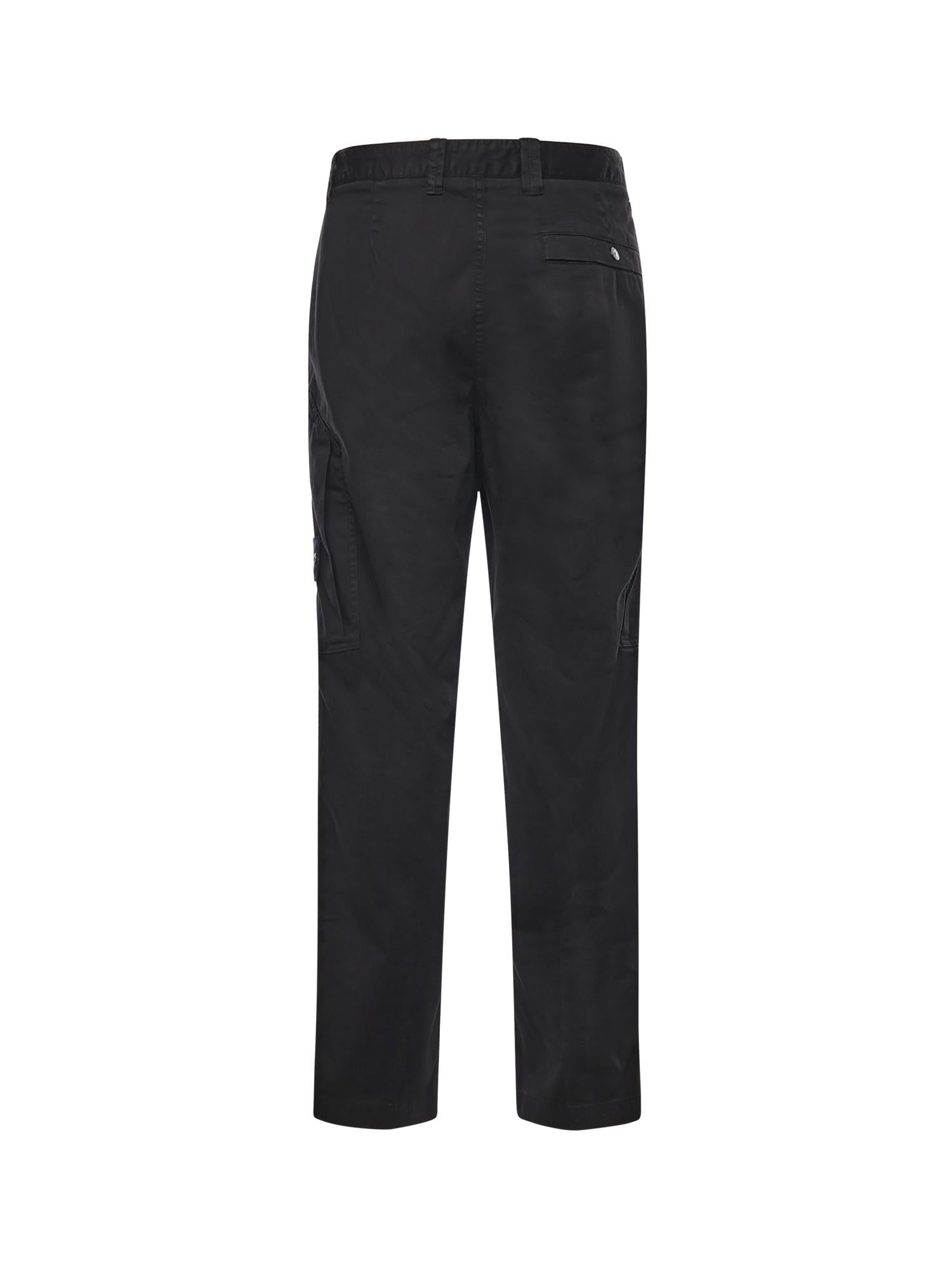 Pantalone cargo in raso di cotone K2S153100030 S0012V0029 STONE ISLAND 