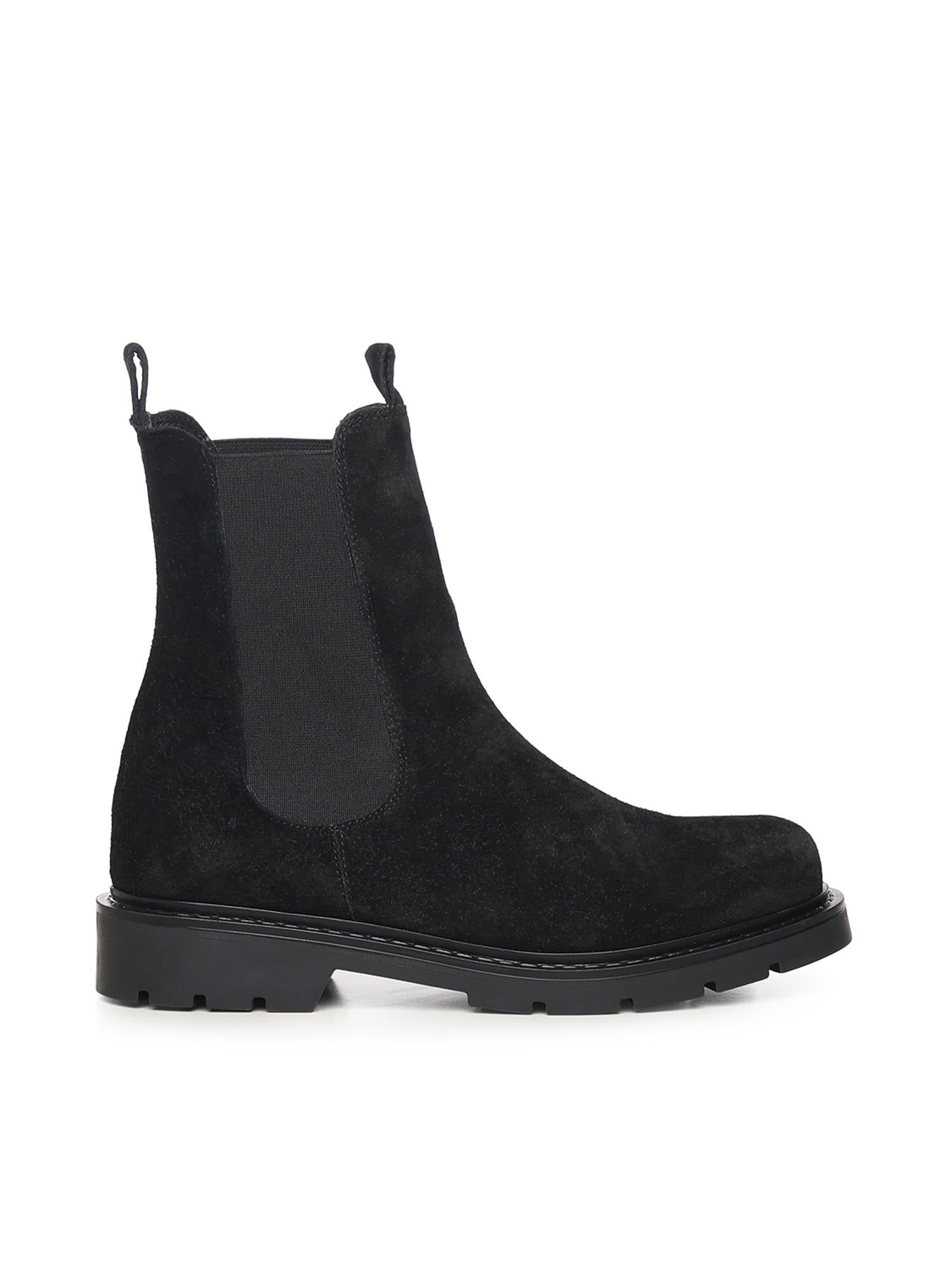 Stivaletti Chelsea in camoscio A56088 NERO CARMENS 